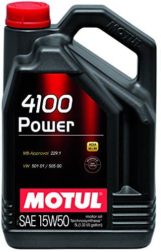 Motul 4100 Power 15W50 - Lubrifiant Technosynthese® - ACEA A3/B4 - 5L