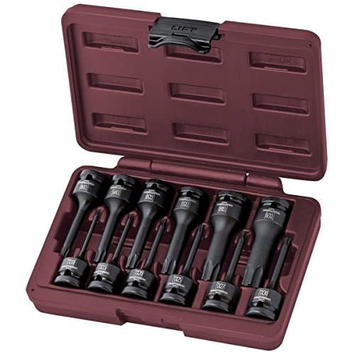 Coffret 12 Douilles à Choc Torx 1/2" Kraftwerk 3084 - Acier Cr-Mo - T10 à T70