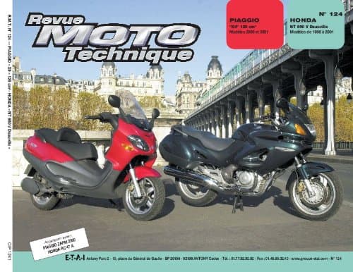 Revue Technique RMT 124.1 - Piaggio X9 125 (2000-01) & Honda NT650V (1998-01)