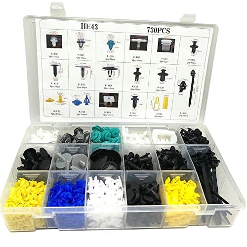 Coffret CNIKESIN 730pcs Rivets et Agrafes Polymère Haute Densité - Assortiment OEM