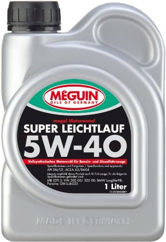 Meguin Megol Super Leichtlauf 5W-40 - Huile 100% Synthétique PAO - 5L