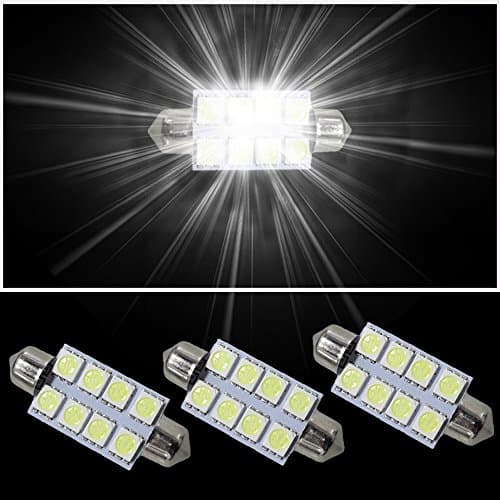 Lot de 3 Ampoules LED C5W Festoon 41mm - 5050 SMD - CANBUS 12V DC - Blanc 6000K