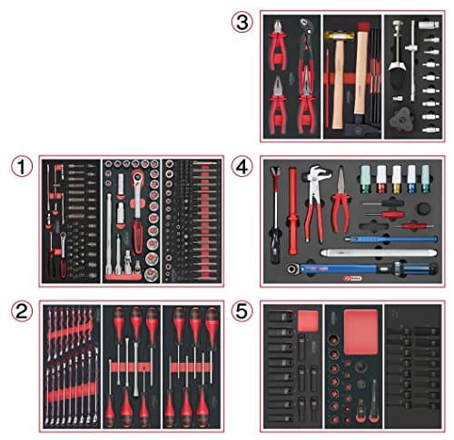 KS TOOLS 714.0283 Composition Service Rapide 283 Pièces - Modules Mousse Haute Densité