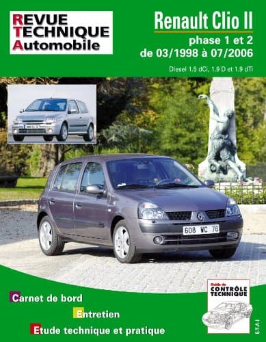 RTA ETAI 118.2 Renault Clio II Diesel (1.5 dCi, 1.9 D/dTi) - Manuel d'Atelier