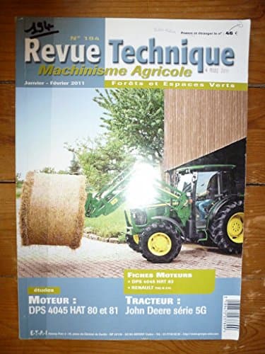 RTMA 0194 John Deere 5G | Revue Technique Moteur DPS 4045 PowerTech M