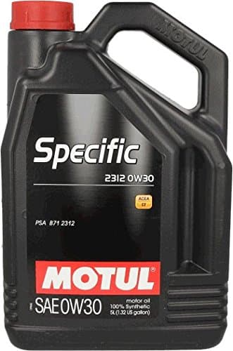 MOTUL Specific 2312 0W-30 - Lubrifiant 100% Synthétique PSA B71 2312 - 5L