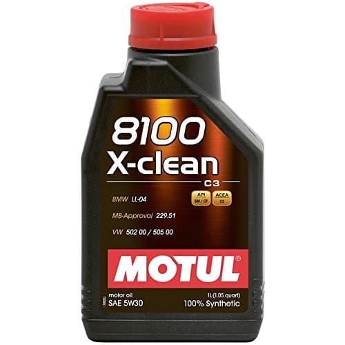 Motul 8100 X-CLEAN C3 5W30 - Lubrifiant 100% Synthétique Mid-SAPS - 1L
