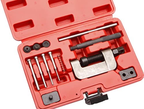 Coffret Riveteur/Dériveur de Chaîne Moto Pro - Acier Cr-Mo - Pas 35 à 630