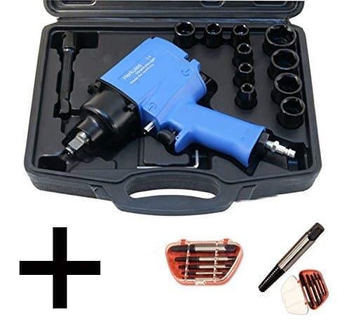 Coffret Clé à Chocs 1/2" Herkules 720 Nm + 10 Douilles & Extracteurs M3-M18