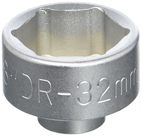 KS TOOLS 150.9218 Douille Filtre à Huile 32mm 6 Pans - Carré 3/8" DIN 3120