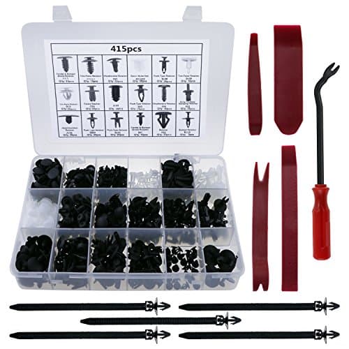 Coffret Zexuan 425pcs Rivets Nylon PA66 & Extracteur Acier 45# - Standard OEM