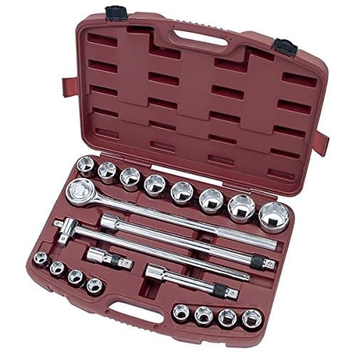 Coffret Kraftwerk 2056 - 21 Douilles 3/4" 6 Pans 19-50mm - Chrome-Vanadium