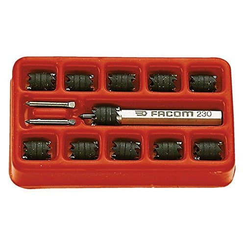 Coffret Facom 230.J1 : Kit de 10 Fraises Réversibles HSS-Co 8% + Centreurs