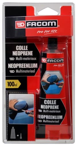 Colle Néoprène FACOM 006087 Haute Performance - Tube 100ml - Résistance >130°C