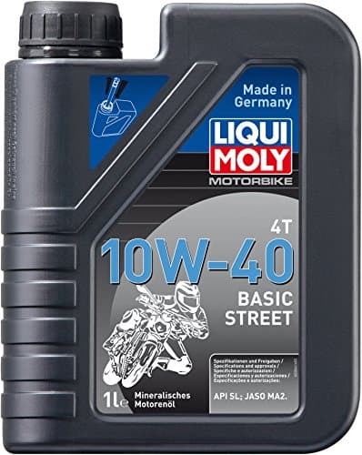 Liqui Moly 3044 - Huile Moteur 4T Basic Street 10W-40 - Norme JASO MA2 / API SG