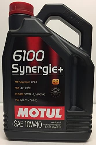 MOTUL 6100 Synergie+ 10W40 - Lubrifiant Technosynthese® - Bidon 4L
