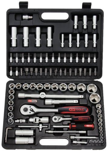 Coffret KS Tools 911.0694 - 94 pcs 1/4"-1/2" CHROMEmat - Acier Cr-V