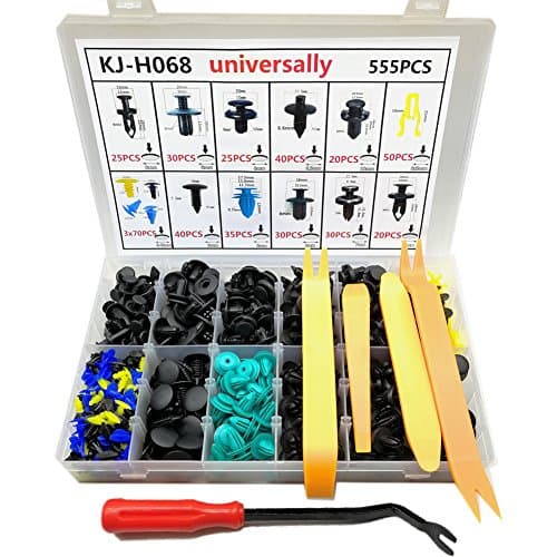 Coffret 555 pcs Agrafes Nylon PA66 CNIKESIN - Rivets Push-Pull 6-10mm + Kit 5 Leviers
