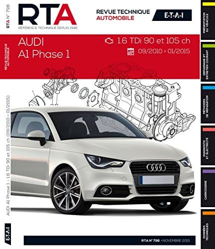 RTA B798 Audi A1 Phase 1 (2010-2015) 1.6 TDI 90/105ch - Manuel d'Atelier