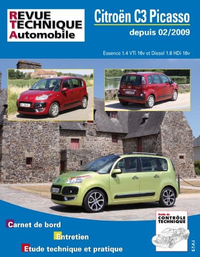 Revue Technique Automobile RTA B745 Citroën C3 Picasso 1.4 VTi & 1.6 HDi