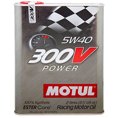 LUBRIFIANT MOTUL 300V POWER 5W40 - TECHNOLOGIE ESTER CORE - BIDON 2L