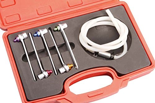 Coffret Herkules 5 Clés à Purge Freins 12 Pans - Tuyau Silicone & Clapet Anti-Retour