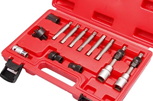 Coffret 13 pcs Démontage Poulie Alternateur Débrayable - Acier S2 & Cr-V - DIN