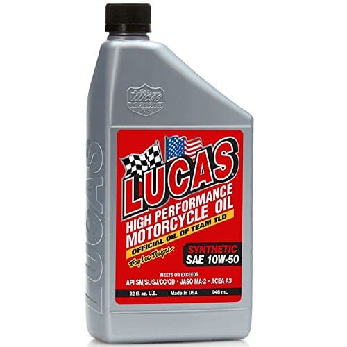 Lucas Oil 10716 SAE 10W-50 Synthèse Moto - JASO MA-2 / API SM - 946ml