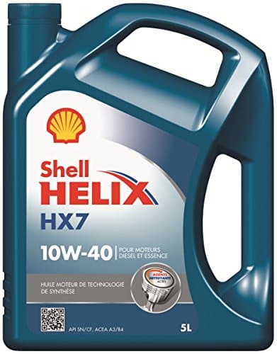 Huile Shell Helix HX7 10W-40 - Synthèse API SN/CF - ACEA A3/B4 - 5L