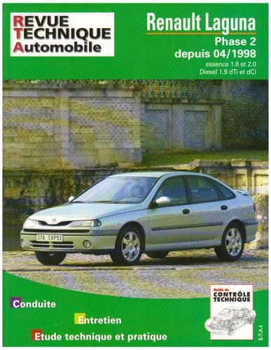 Revue Technique Automobile RTA 634.1 - Renault Laguna Phase 2 (04/1998+)