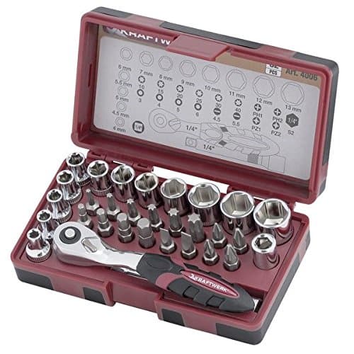 Coffret de Serrage Kraftwerk 4006 Micro-Ratchet 1/4" - 32 Pièces - DIN 3122/3124