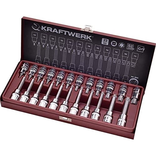 Coffret KRAFTWERK 2025 - 23 Douilles-Embouts Torx® Acier S2/Cr-V ISO 1174