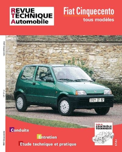 Revue Technique Automobile (RTA) Fiat Cinquecento 1991-1995 - CIP 571.2