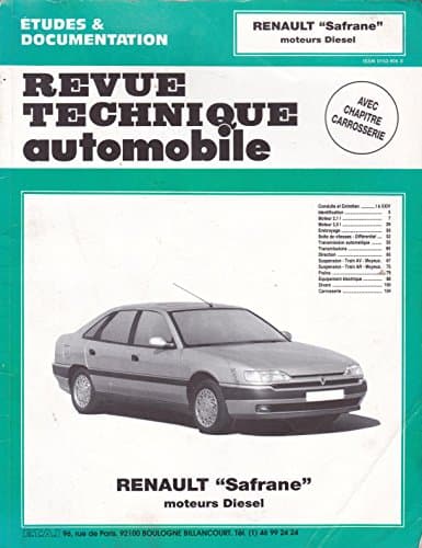 RTA 561.1 Renault Safrane Diesel - Revue Technique Automobile Expert