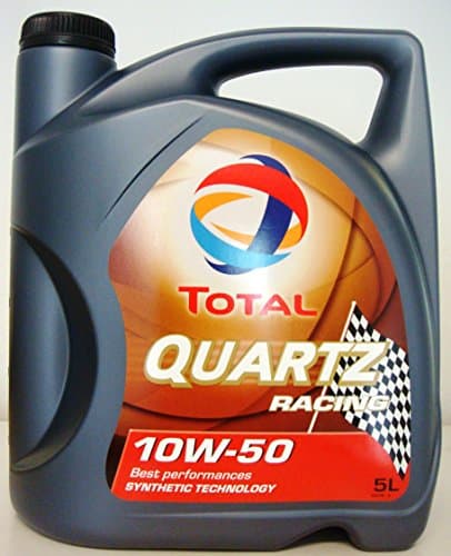 Huile Moteur TOTAL QUARTZ RACING 10W-50 - Synthèse Haute Performance - 5L