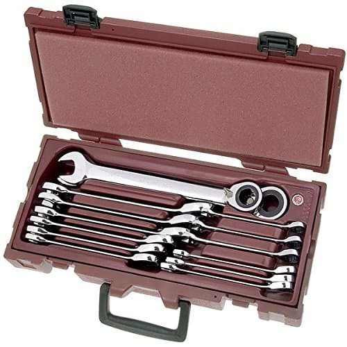 Kraftwerk 4900-44K Jeu de 14 Clés Mixtes Réversibles à Cliquet 8-24mm DIN 3113