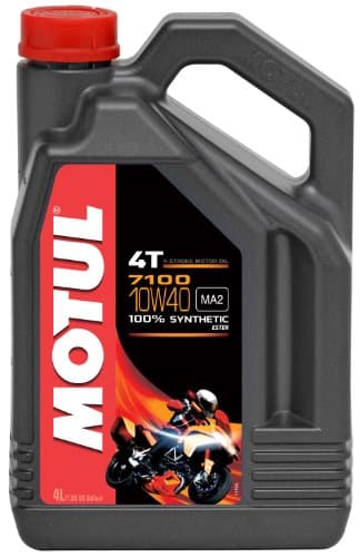Motul 7100 10W40 - Lubrifiant 100% Synthèse Ester - JASO MA2/API SN - 4L