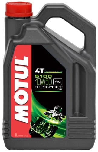 Lube Motul 5100 4T 10W-50 - Lubrifiant Technosynthese® Ester - 4 Litres