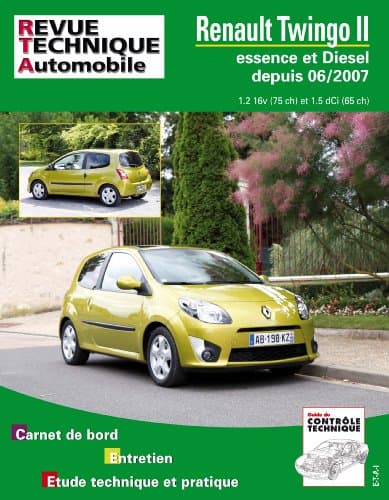 RTA B733 Renault Twingo II (06/2007-2011) - Moteurs 1.2i 16V & 1.5 dCi