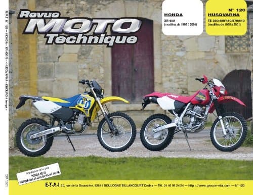 Revue Technique RMT 120.1 - Honda XR400 (96-01) & Husqvarna TE 350-610 (90-01)