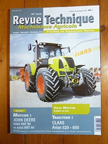 Revue Technique RTMA0209 Claas Arion 520-650 | Moteurs JD 4045 & 6068 HRT 90