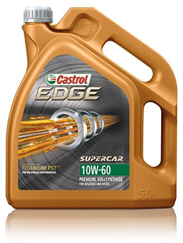 Castrol EDGE Supercar 10W-60 - Lubrifiant 100% Synthèse Titane FST - 5L