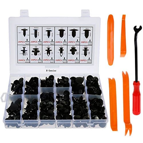Coffret 240 Clips de Carrosserie Nylon PA66 - Kit Fixation & Extraction 12 Tailles