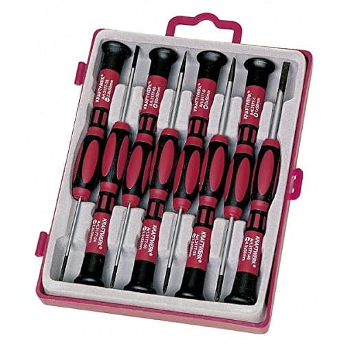 Jeu de 8 Tournevis de Précision KRAFTWERK 3177 Ergokraft | Acier S2 HRC 58-62