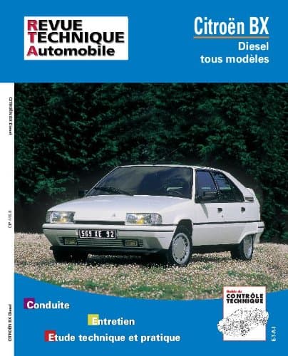 Revue Technique Automobile (RTA) Citroën BX Diesel/Turbo D - Réf. RRTA0445.8