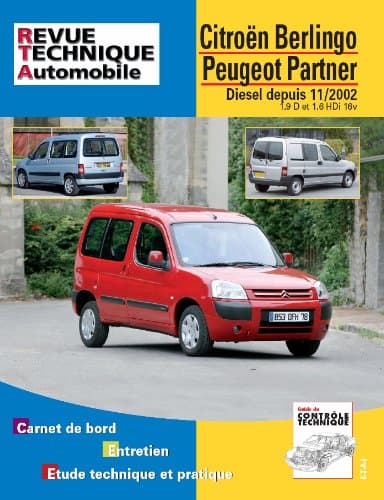Revue Technique Automobile (RTA) B719.5 - Berlingo/Partner 1.6 HDi & 1.9 D