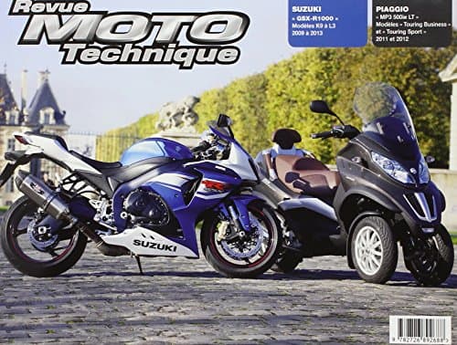 Revue Technique RMT 167 : Piaggio MP3 500LT (11-12) & Suzuki GSX-R1000 (09-13)