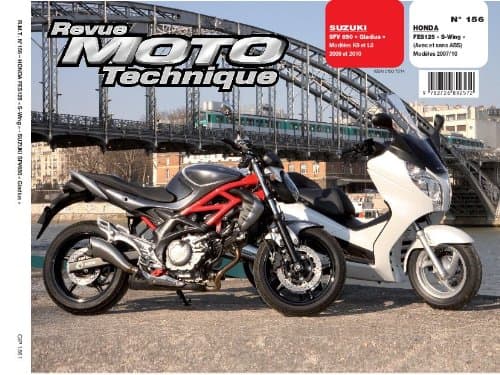 Revue Moto Technique RMT 156.2 - Honda S-Wing 125 & Suzuki Gladius SFV650