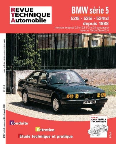 RTA BMW Série 5 (E34) 520i/525i/524td (88-91) - Revue Technique Automobile 521.2