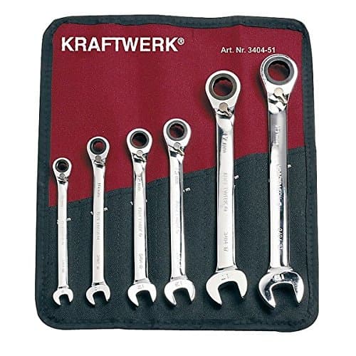 Jeu de 6 Clés à Cliquet Réversibles KRAFTWERK 3404-51 Clickraft 8-19mm